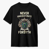 Forsyth Ancient Tartan Crest 2D T-shirt - Never Underestimate Style